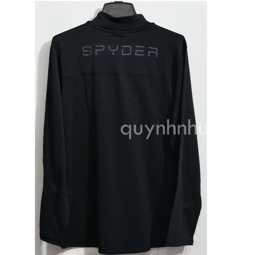 NWT Spyder Men’s 1/4 zip pullovers in  black - Picture 5 of 6